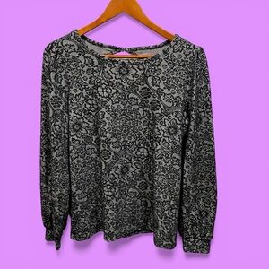 Cute whimsigoth stretchy open keyhole back flowy blouse black dahlia sunflowers